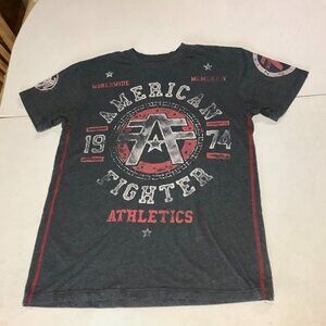 Affliction American Fighter T Shirt Dark Grey Size XL